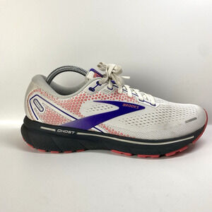 Brooks Ghost 14 Women's Size 10.5 White Purple Coral Running Sneaker Shoes